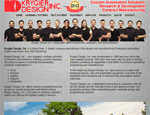 Tablet Screenshot of krygierdesign.com